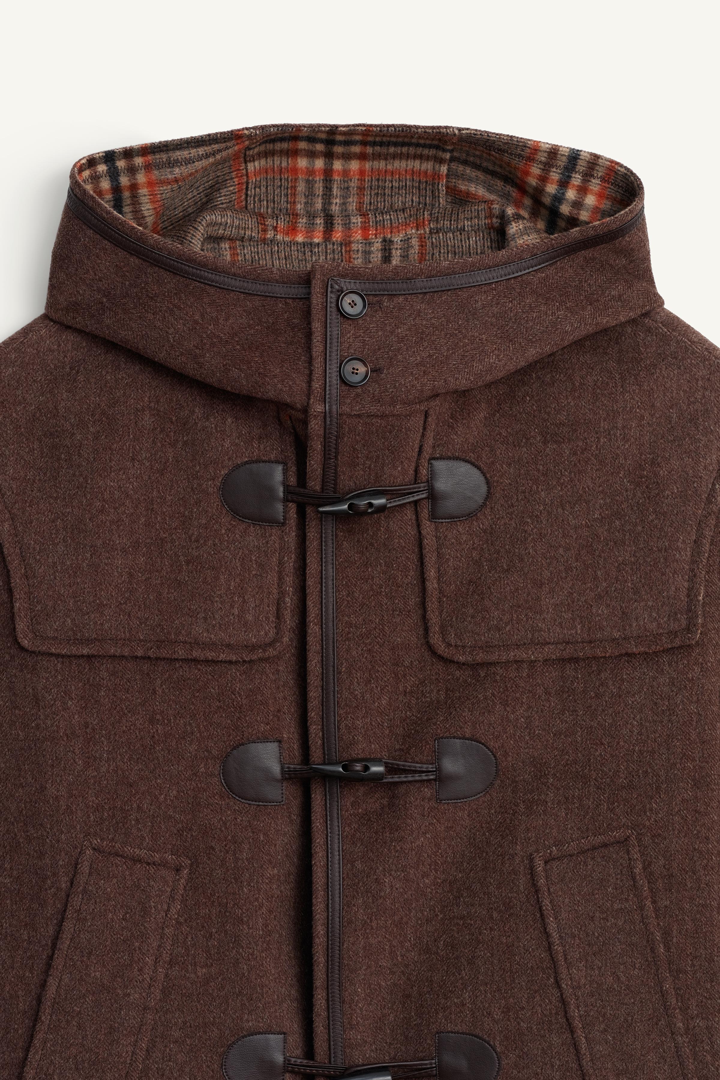 LIMITED EDITION CONTRAST CHECK WOOL OVERCOAT